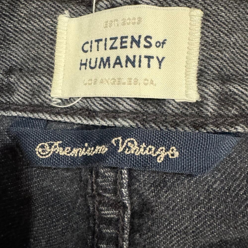 Citizens of Humanity Annina Premium Vintage Wide Leg Dark Gray Jeans W27 USA - Picture 3 of 13